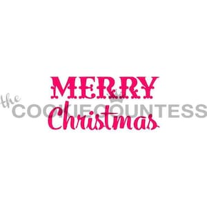 Merry Christmas Stencil