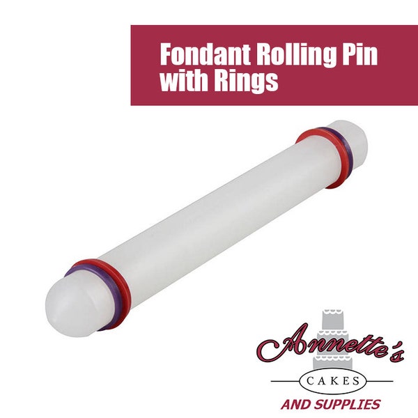 Fondant Rolling Pin with Rings