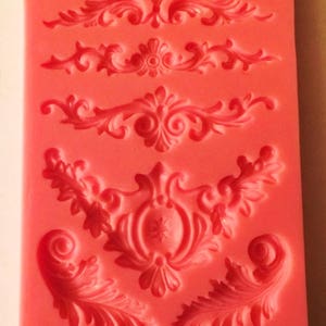 104 Scrolls Mold Cake Molds Vintage Flower Fondant Cupcake Mould Soap Chocolate Decorating Tools Confeitaria Variety Scrolls Silicone Mold
