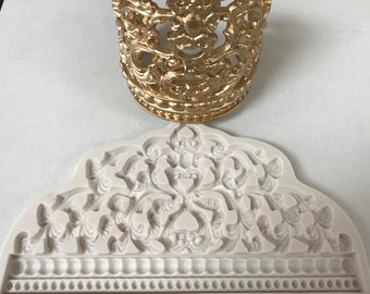 Detailed Large Crown Silicone Mold