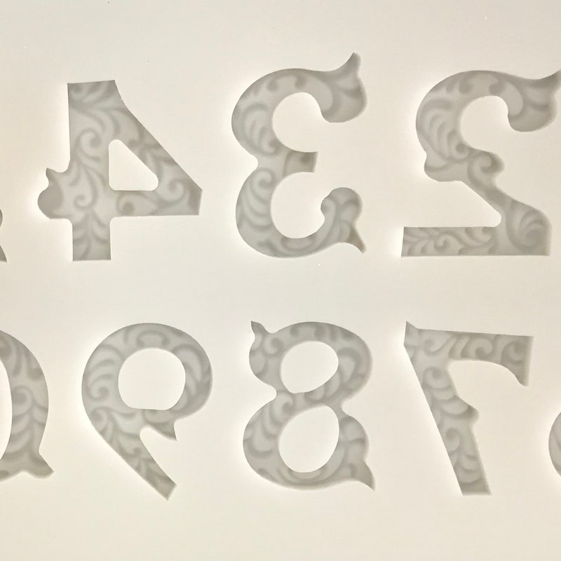 Fancy Numbers - Etsy