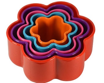 Multi Color Petal Flower Cutter Set