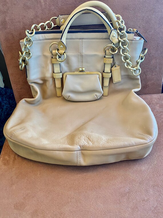 Unique COACH Extra Large Handbag Shoulder Bag Like New. Etsy