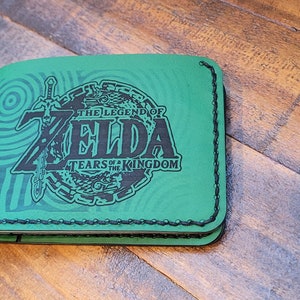 Cartera plegable Tears of the Kingdom de Zelda verde