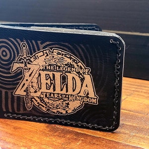 Cartera plegable Tears of the Kingdom de Zelda en color negro
