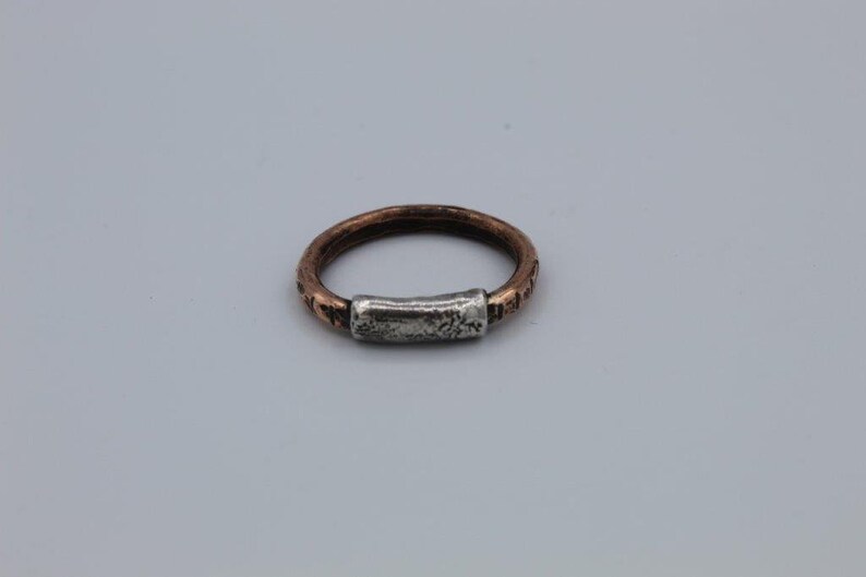 Copper and Silver Ring Texture