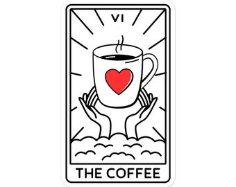 Tarot Coffee Sticker