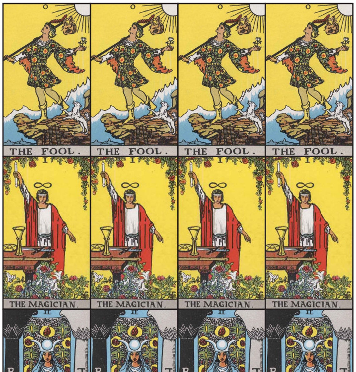 All 78 Tarot Cards Printable PDF Etsy