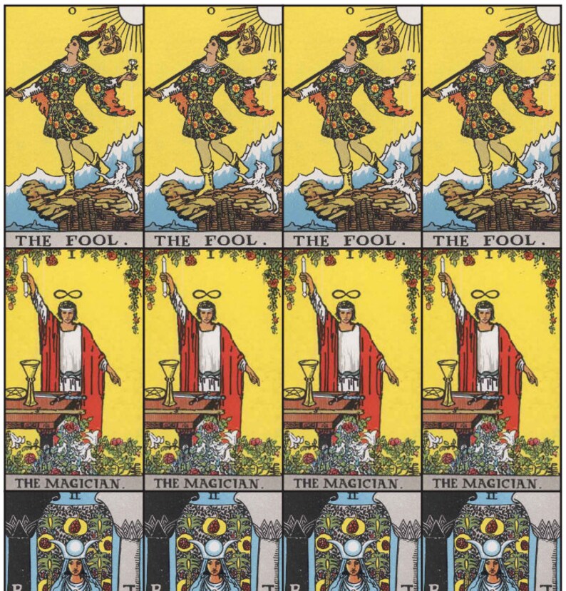 All 78 Tarot Cards Printable PDF Etsy
