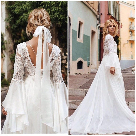 lace reception dresses for bride