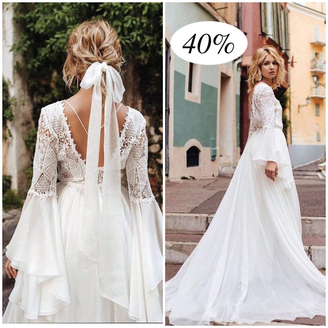 boho reception dress