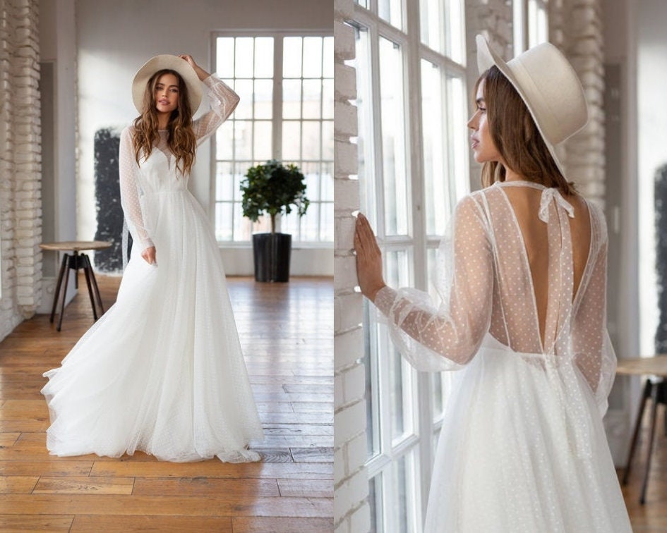 boho reception dress