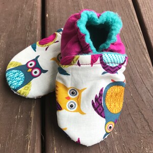 Soft Soled Shoes, soft soled slippers, soft soled moccasins, soft soled baby shoes, (Standard Print A-M)