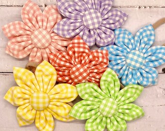 Easter Hair Bow, Easter Bow for Girls, Spring Hair Bows, Headband for Baby, Easter Gift for Baby, Easter Gift for Girl, Flower Hair Clip