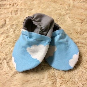 Soft Soled Shoes, soft soled slippers, soft soled moccasins, soft soled baby shoes, Tula Fabric N-Z
