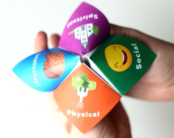 Latter-day Saint Goals Cootie Catchers/Fortune Tellers | LDS Cootie Catchers Primary Activities Games