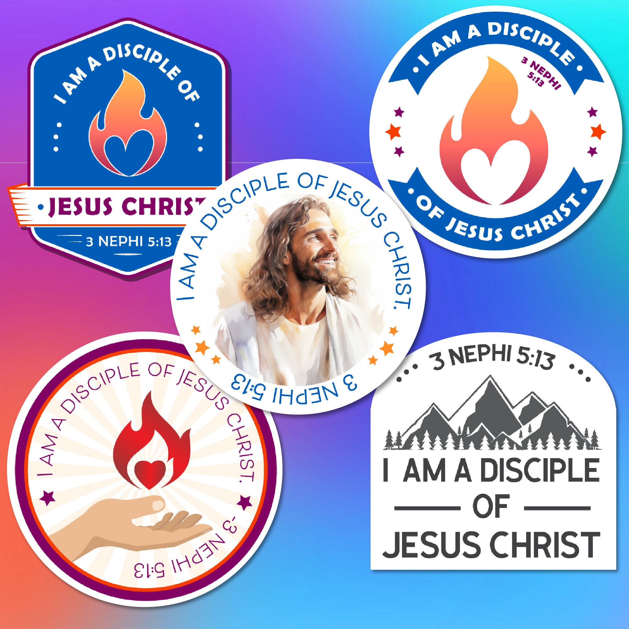 2024 LDS Youth Theme Stickers, I Am a Disciple of Jesus Christ, Christian  Stickers, Young Women Theme, Gifts, Missionary Gifts, 3 Nephi 5:13 