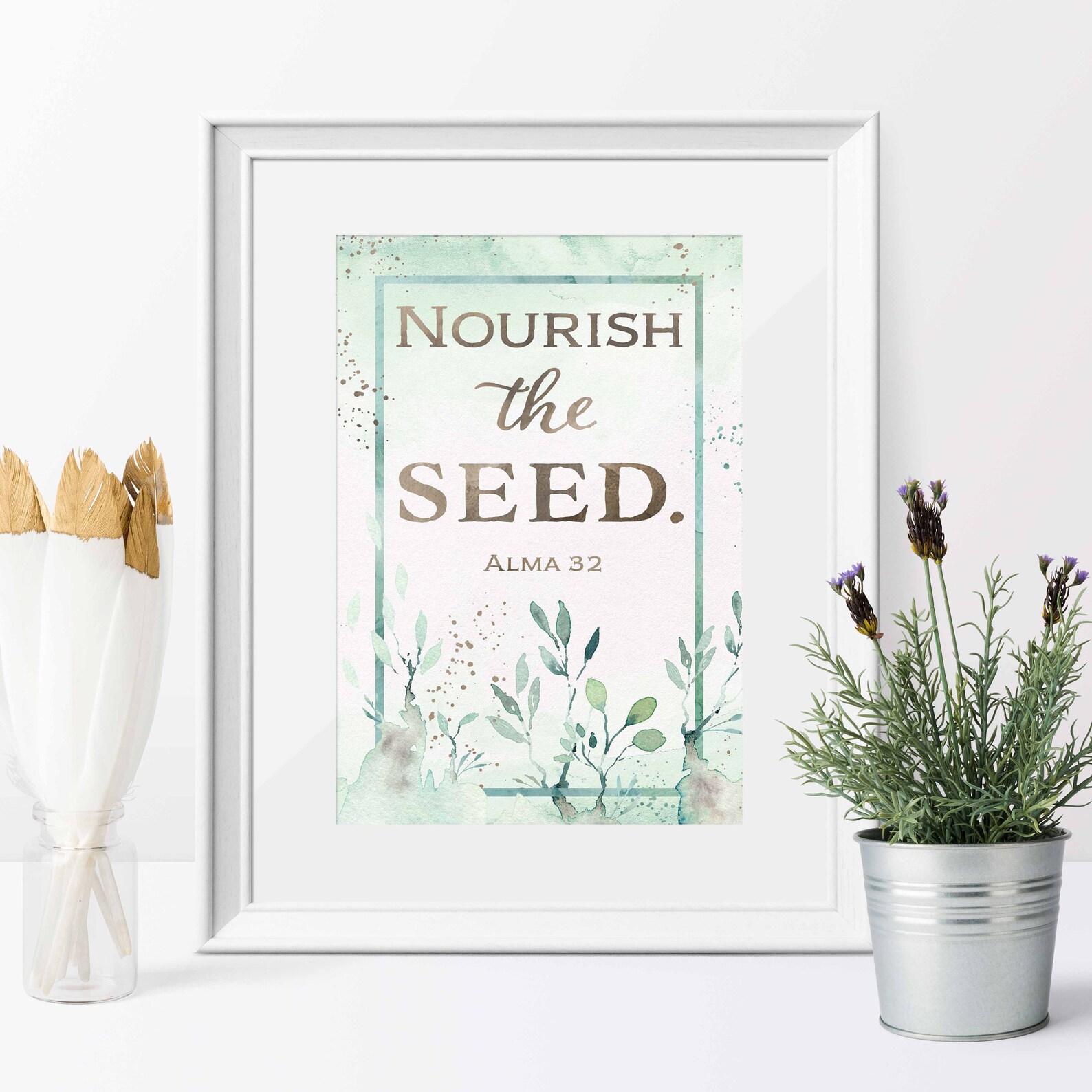 Nourish the Seed Printable Kit Alma 32 Printables Wallpaper Bookmark - Etsy