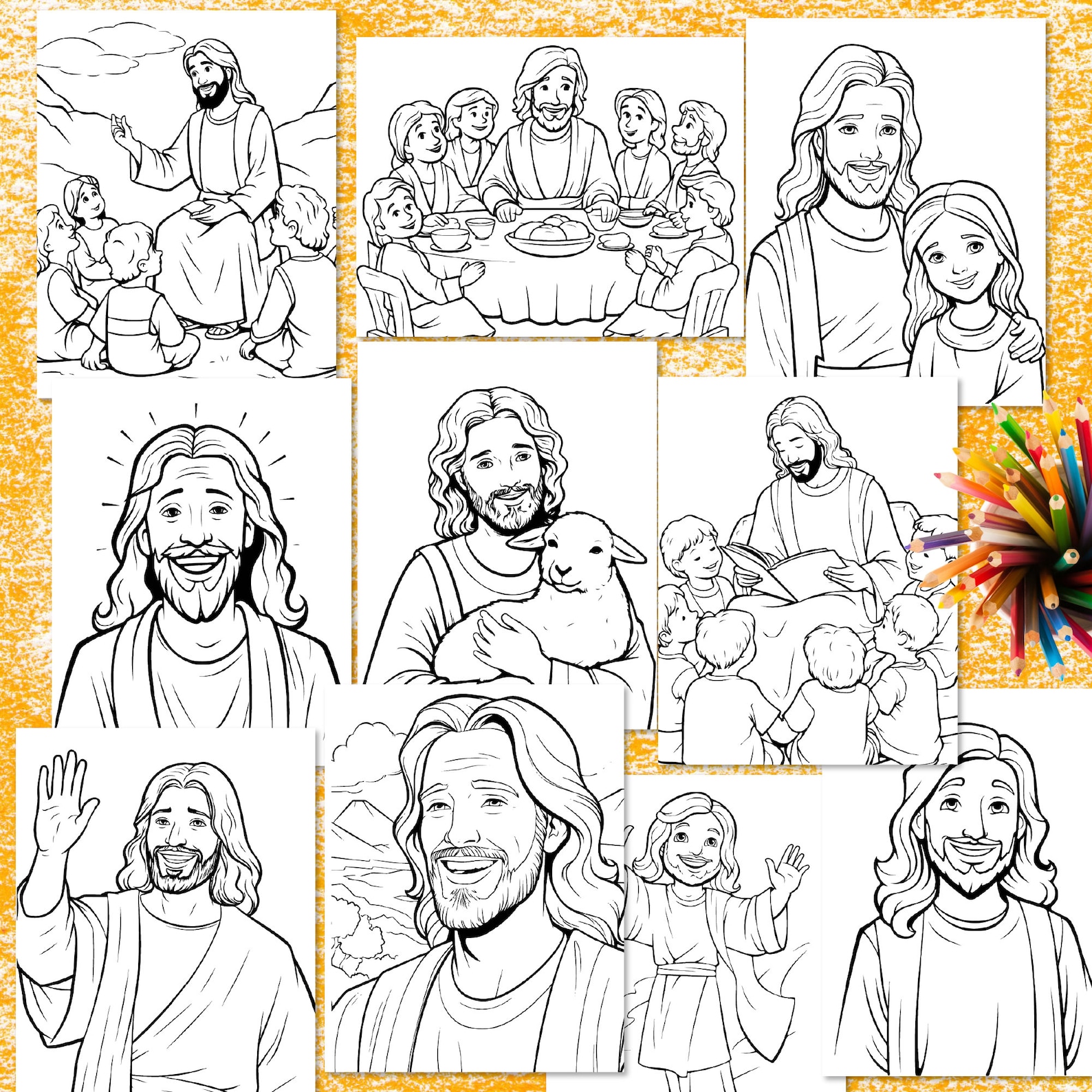 Jesus Coloring Pages Sunday School Craft Coloring Sheet General ...