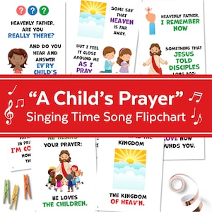 January 2023 LDS Singing Time | A Childs Prayer| Singing Time Flipchart for Primary Come, Follow Me