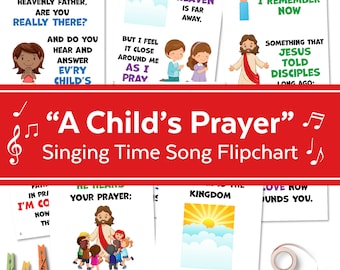January 2023 LDS Singing Time | A Childs Prayer| Singing Time Flipchart for Primary Come, Follow Me