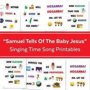 Samuel Tells of the Baby Jesus Song Chart: LDS Primary Singing Time (PDF)