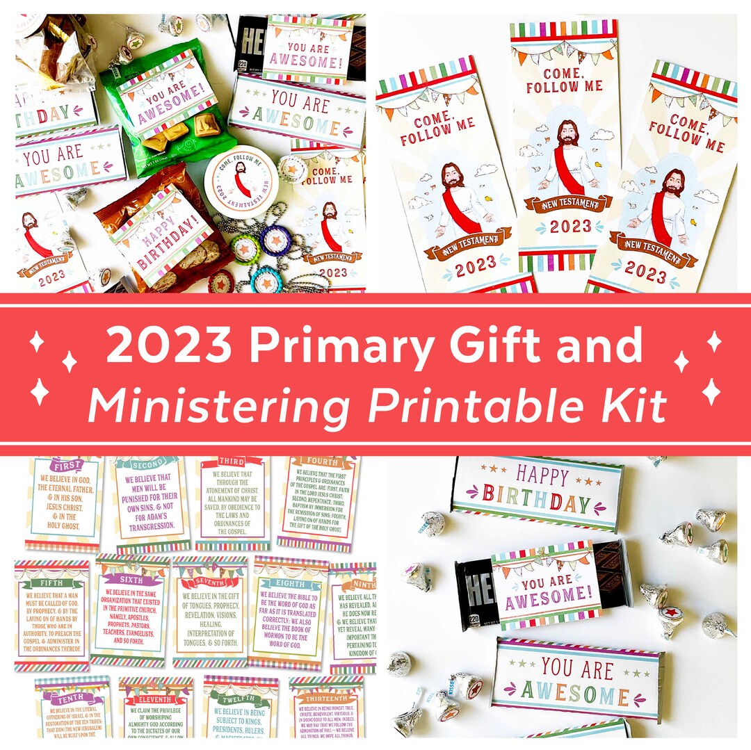 New Testament 2023 Primary Gift and Ministering Kit LDS Etsy