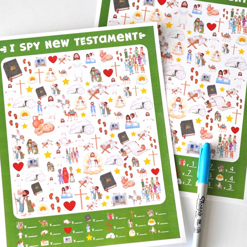 New Testament Coloring & Activity Kit for Kids - Etsy