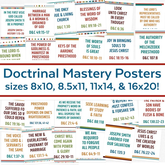 Doctrine And Covenants Seminary Reading Chart