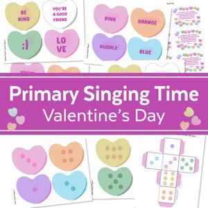 Valentine&#39;s Day LDS Singing Time Kit: Printable Games (PDF)