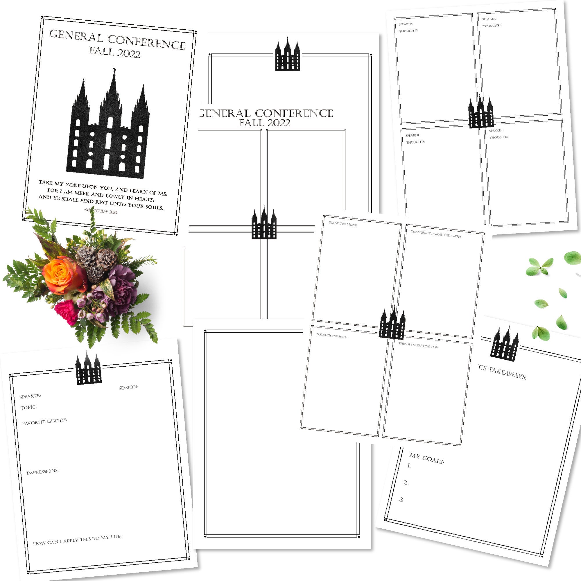 Fall October 2022 General Conference Journal Kit LDS General Conference