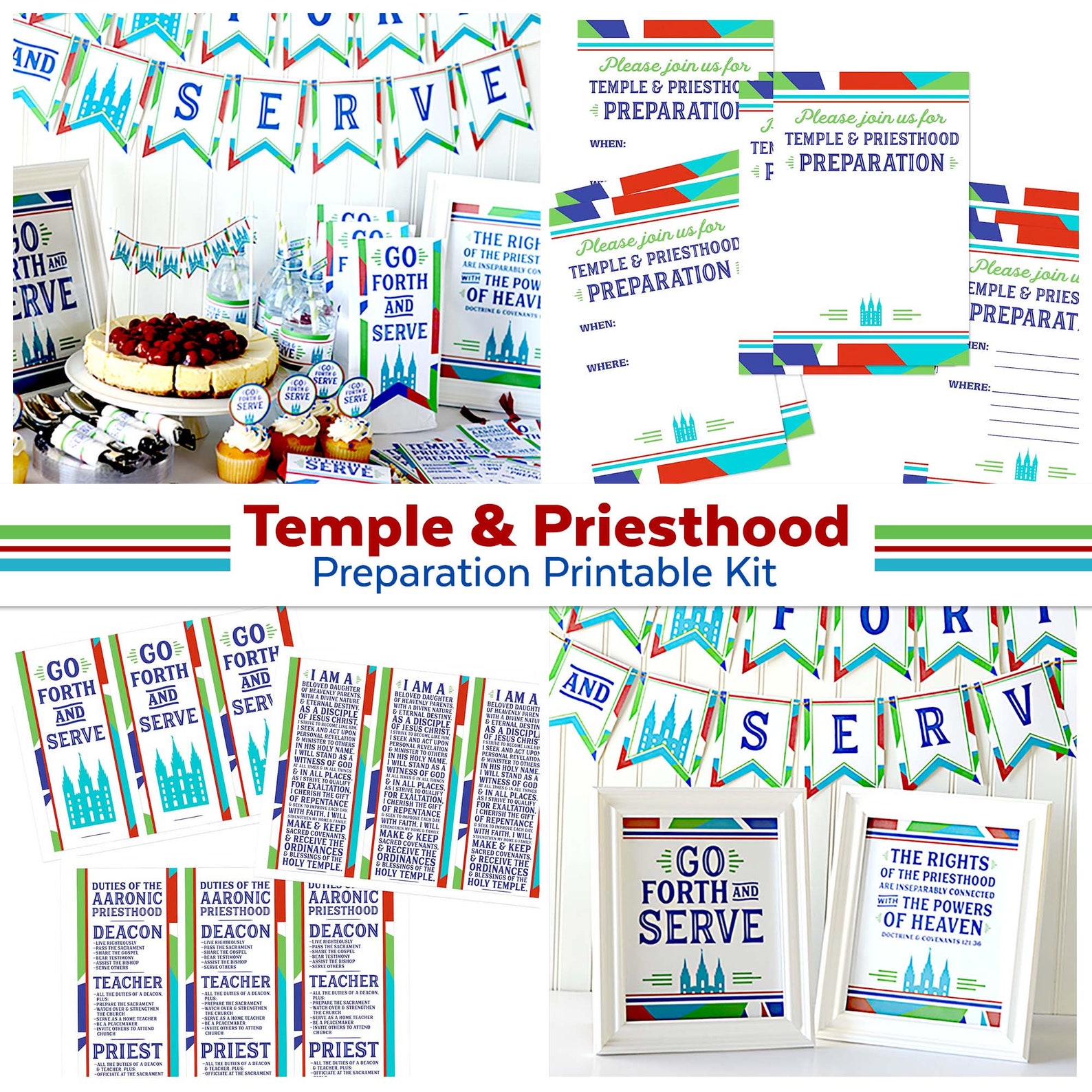 Temple &amp; Priesthood Preparation Printable Kit LDS Primary Printables ...