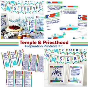 Druckbares Kit zur Tempel- und Priestertumsvorbereitung | HLT Primäre Printables | HLT Missionar Kit