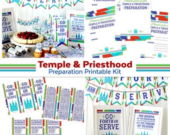 Temple & Priesthood Preparation Printable Kit | LDS Primary Printables | LDS Missionary Kit