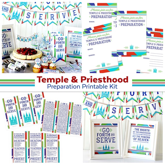 Temple & Priesthood Preparation Printable Kit LDS Primary | Etsy