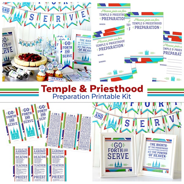 Lds Temple and Priesthood Preparation Printable Program - Etsy