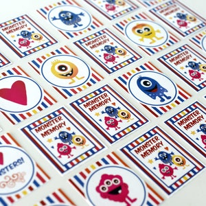 Monster Memory Printable Game | Printable Download Memory Printable ...