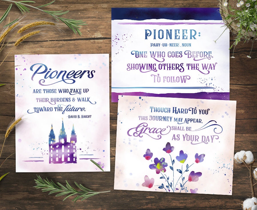 Pioneer Day druckbare Kit | LDS Pioneer druckbare Kunst sofortiger Download | Lektion hilft Pionieren