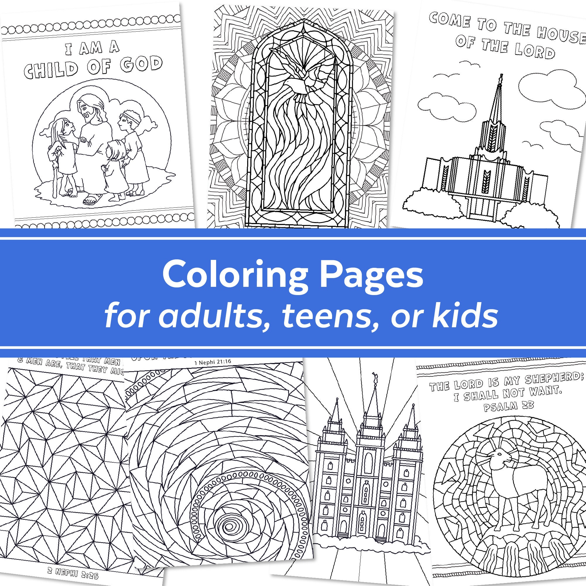 The LDS General Conference Kids Kit Games & Activities for Etsy