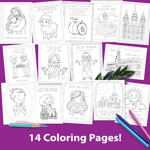 General Conference printable activities for kids with LDS coloring pages word games conference notes and activity sheets