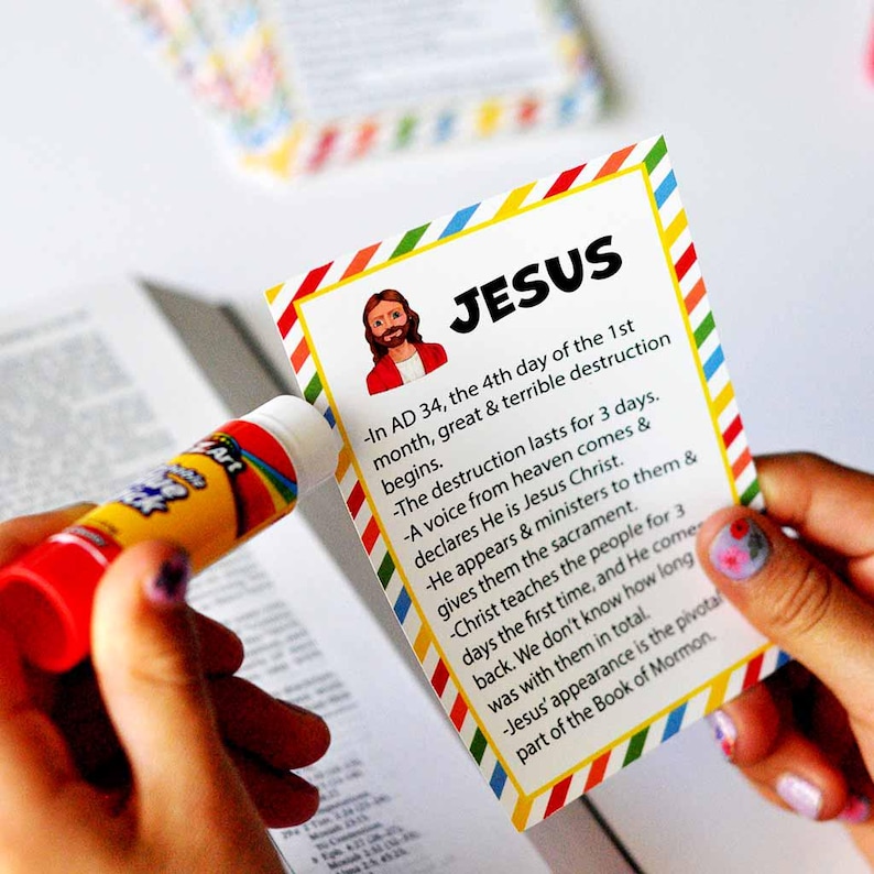 Book Of Mormon Learning Tools Digital Download Primary Kids Scripture Study Activities Fun Fact Cards Educational Resources Sticker Collection Children Teaching Materials Come Follow Me Companion Resources Sunday School Interactive