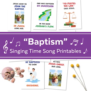 Baptism Song Flipchart: LDS Primary Singing Time (PDF/JPG)