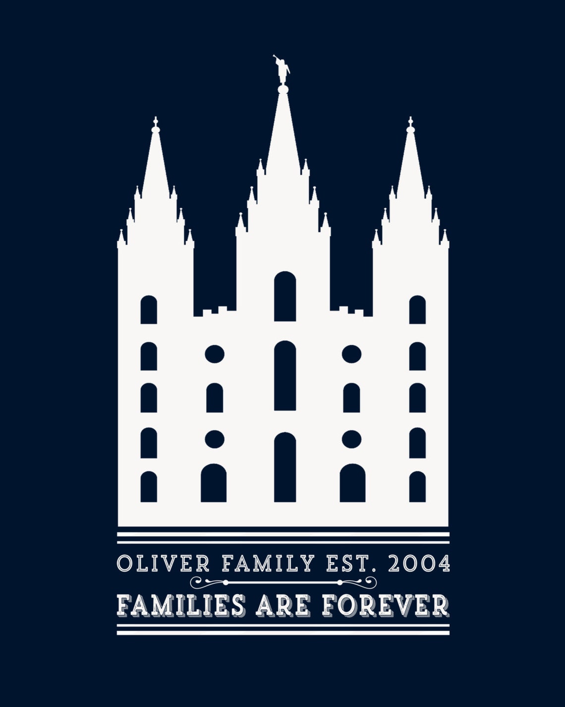 Temple Wall Print Customized LDS Temple Printable Mormon - Etsy