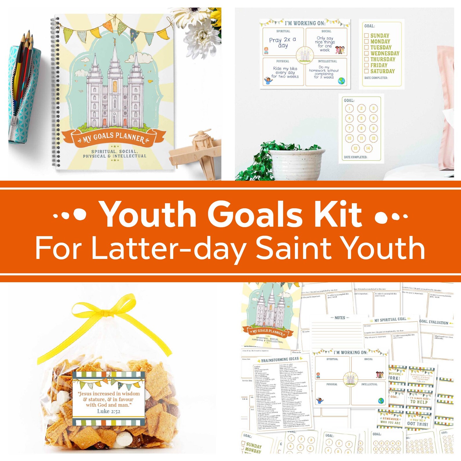 Youth Goals Kit For LDS Youth Primary Children Etsy