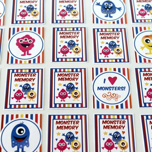 Monster Memory Printable Game | Printable Download Memory Printable ...