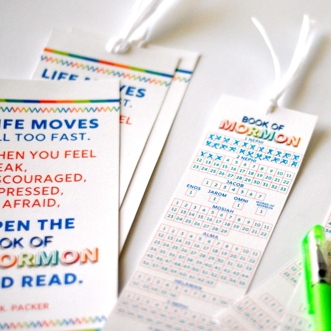 LDS Seminary Book of Mormon Bookmarks - Etsy