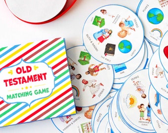 Old Testament Matching Game {Spot It Style} | Bible Games Activities