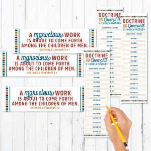 Doctrine and Covenants LDS Seminary Bookmarks