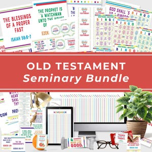 Materiały do druku Seminarium LD, gra bingo o opanowaniu doktryny, zestaw seminaryjny, pomoc w nauczaniu Pisma Świętego Starego Testamentu, zajęcia dla młodzieży w klasie