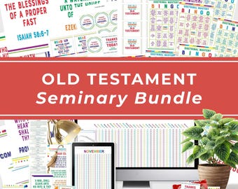 Jeu de bingo sur la maîtrise doctrinale pour le séminaire LD (documents imprimables) - Kit pédagogique pour l'enseignement des Écritures de l'Ancien Testament - Activités pour les jeunes en classe